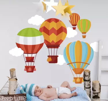 Babyroom cu baloane de aer pentru autovehicul - TenStickers