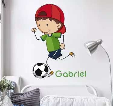 Băiat balon ilustrare artă de perete - TenStickers