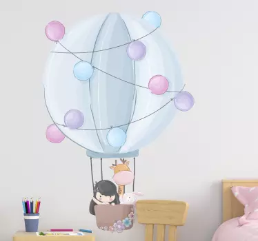 Baloane cu aer cald ilustrare artă de perete - TenStickers