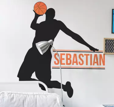 Basketball player acasă autocolant - TenStickers