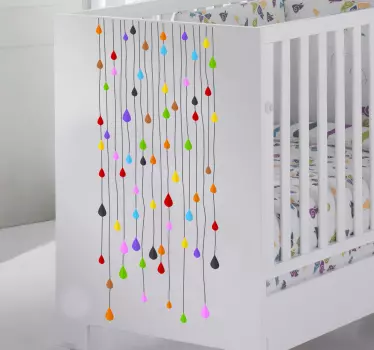 Benzi de autocolant picături colorate - TenStickers