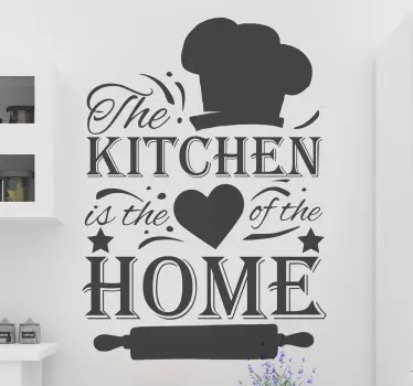 Bucătăria este inima decorului textului acasă al casei - TenStickers