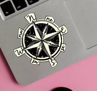 Busolă laptop autocolant - TenStickers