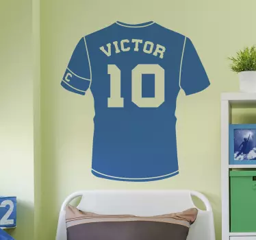Cămașă de fotbal pe perete - TenStickers