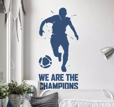 Campioni de fotbal decal - TenStickers