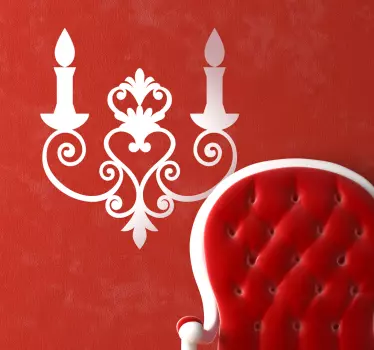 Candelabru sticker decorativ de perete - TenStickers