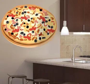 Carne de măsline decal pizza - TenStickers