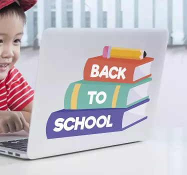 Carte de simboluri înapoi la școală și autocolante pentru laptop - TenStickers