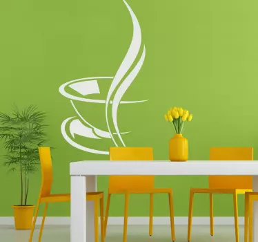 Ceașcă de cafea decal bucătărie - TenStickers
