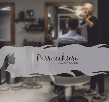 Coafor adesivo personalizat - TenStickers