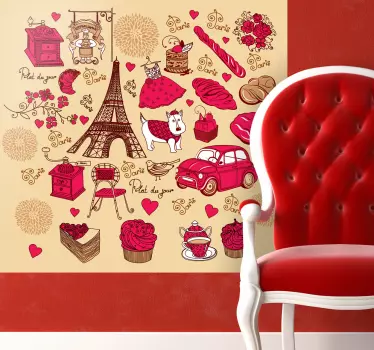 Colecția de decaluri de la paris - TenStickers