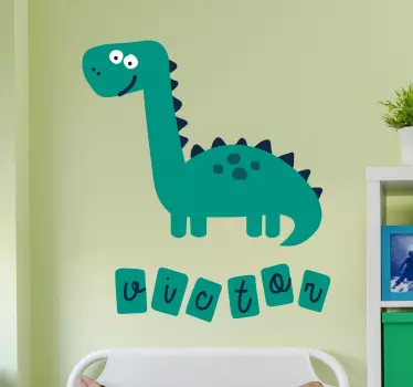 Copii autocolant dinozaur personalizat - TenStickers