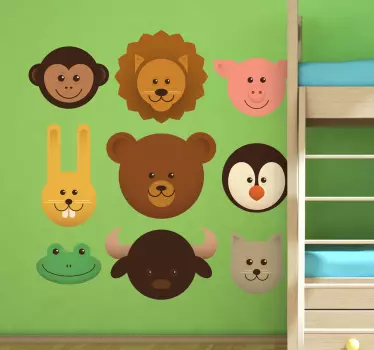 Copii capete de animale - TenStickers