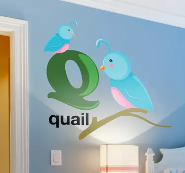 Copii scrisoare q autocolant - TenStickers