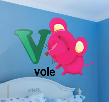 Copii scrisoare v autocolant - TenStickers