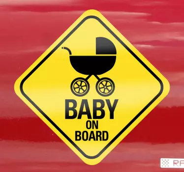 Copil la bordul autoturismului - TenStickers