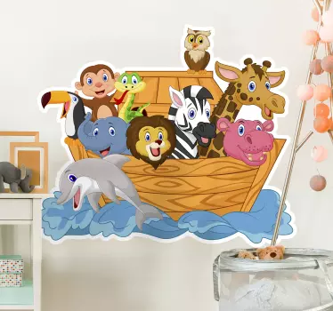 Copila noah arca de basm pentru copii - TenStickers