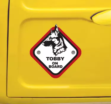 Copilul ciobanesc belgian în autocolant auto - TenStickers