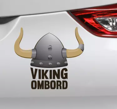 Copilul viking în autocolant auto - TenStickers