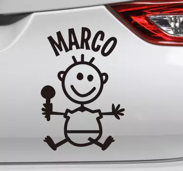 Corpul copilului cu nume de copil în decalcomanie - TenStickers
