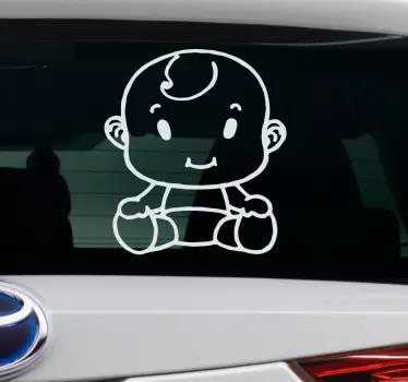 Corpul copilului în autocolant auto - TenStickers