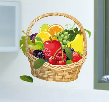 Coș de coș de fructe - TenStickers