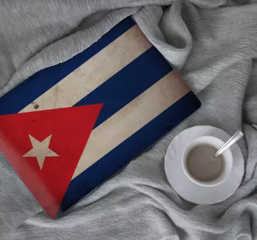 Cuba steag laptop decal - TenStickers