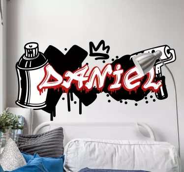 Culori minime grafiti decal urban - TenStickers