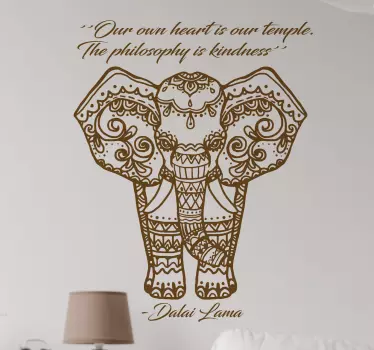 Dalai lama elefant cota decal - TenStickers