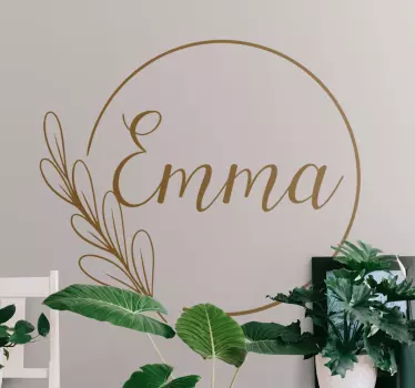 Decal personalizat elegant cu nume personalizat - TenStickers
