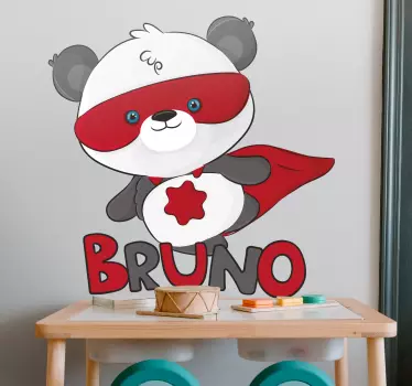 Decal superpanda supererou - TenStickers