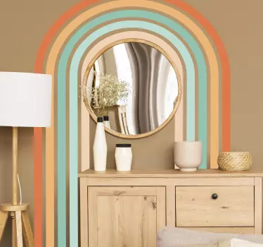 Decalaj abstract arc de gradient minim - TenStickers