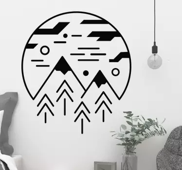 Decalaj de ziduri minimaliste - TenStickers
