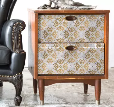 Decalaj mobilier mandala aurie - TenStickers