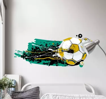 Decalcomanie de perete graffiti fotbal - TenStickers