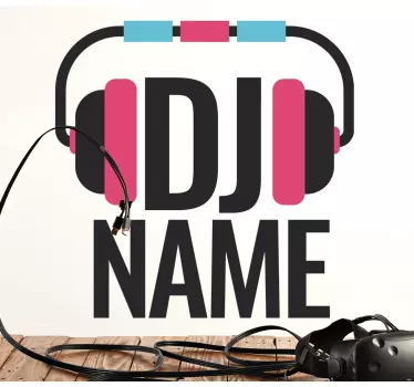 Decalcomanii de perete logo muzică dj pentru camera adolescențilo - TenStickers
