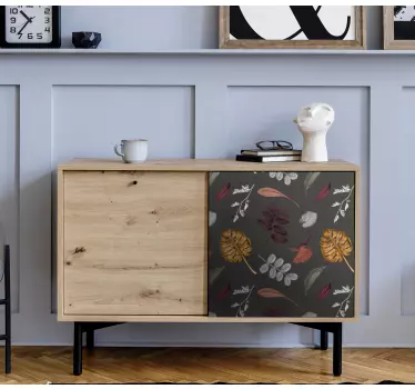 Decalcomanii moderne de design frunze luminoase pentru mobilier - TenStickers