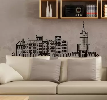 Decor de perete autocolant de varșovia - TenStickers