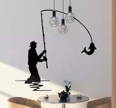 Decor de perete pescar - TenStickers