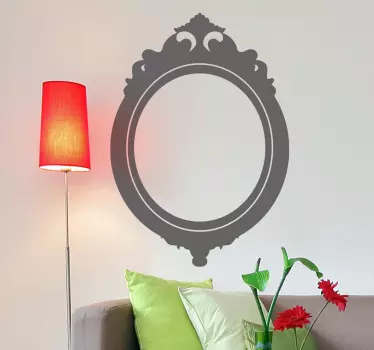 Decorative vintage oglindă perete autocolant - TenStickers