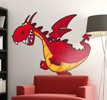 Desen animat de desene animate pentru copii dragon - TenStickers