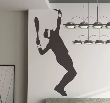 Deservind autocolantul de perete pentru tenis - TenStickers