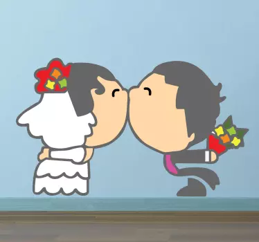 Doar sticker decorativ cu cuplu căsătorit - TenStickers