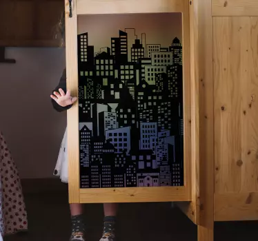 Dulap multicolor mobilier decal - TenStickers