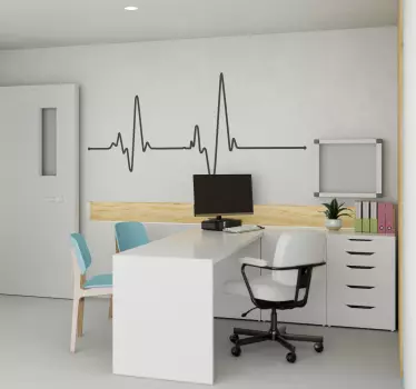 Electrocardiogramă autocolantă de perete - TenStickers