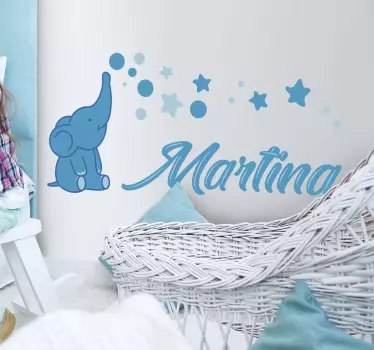 Elefant pentru sugari arta peretelui - TenStickers