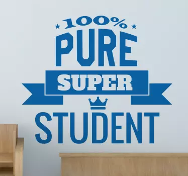 Etichete animale 100% pure super student - TenStickers