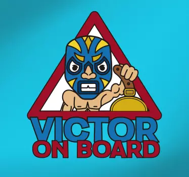 Etichete animale avertizare personaj luchador - TenStickers