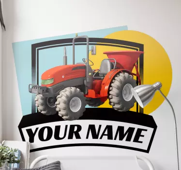Etichete animale cu grafică personalizată pentru tractoare - TenStickers