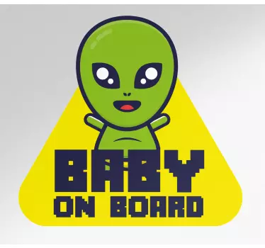 Etichete animale cu personaj extraterestru drăguț - TenStickers